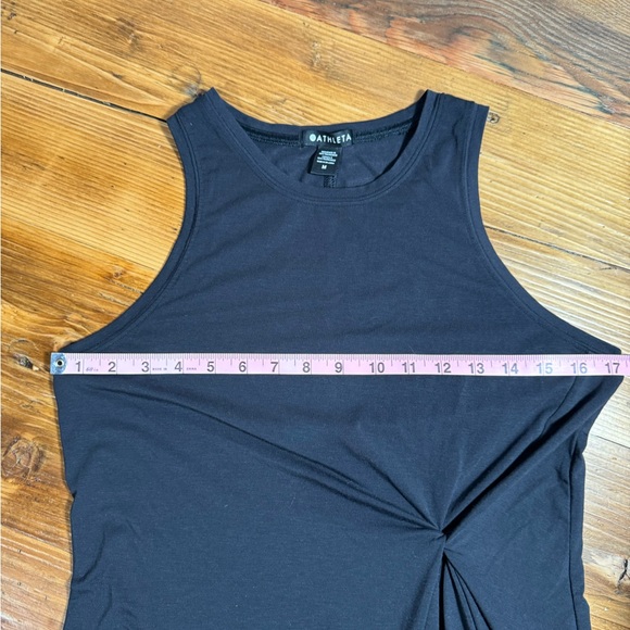 Athleta Women’s Radiate Twist Tank Top Cami Long Black Soft Tencel/Modal Blend M - Picture 9 of 11